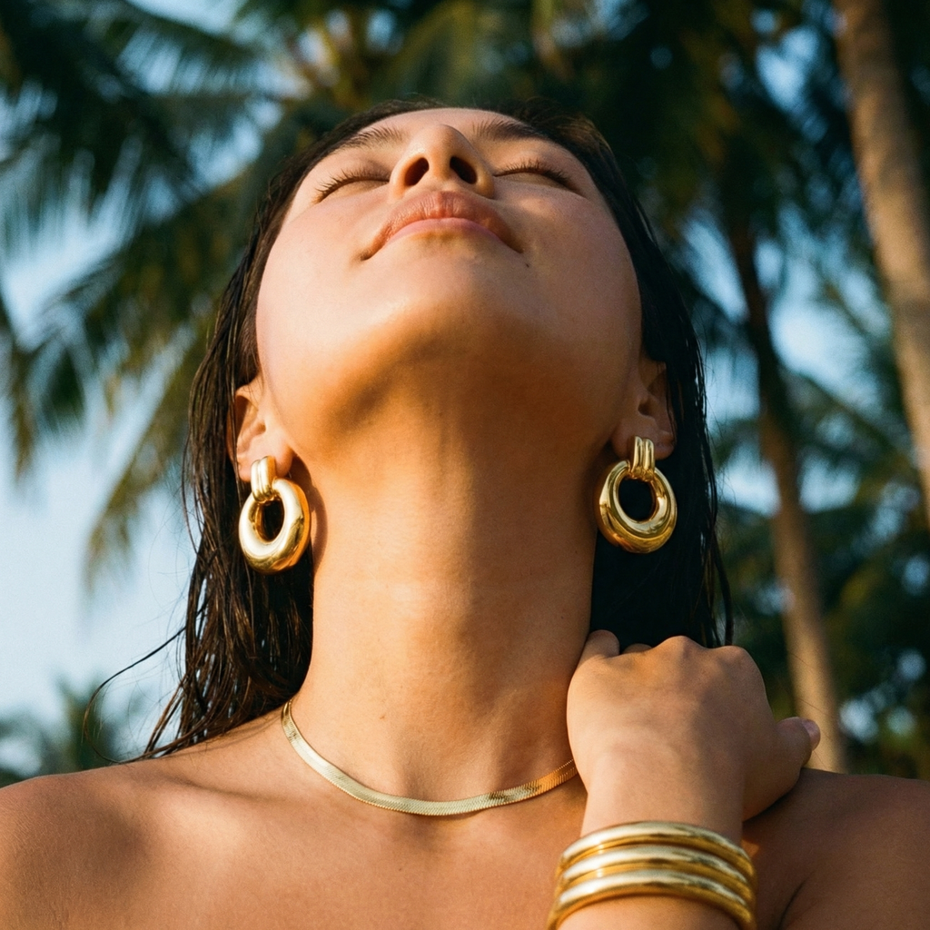 Astor Gold Hoop Earrings