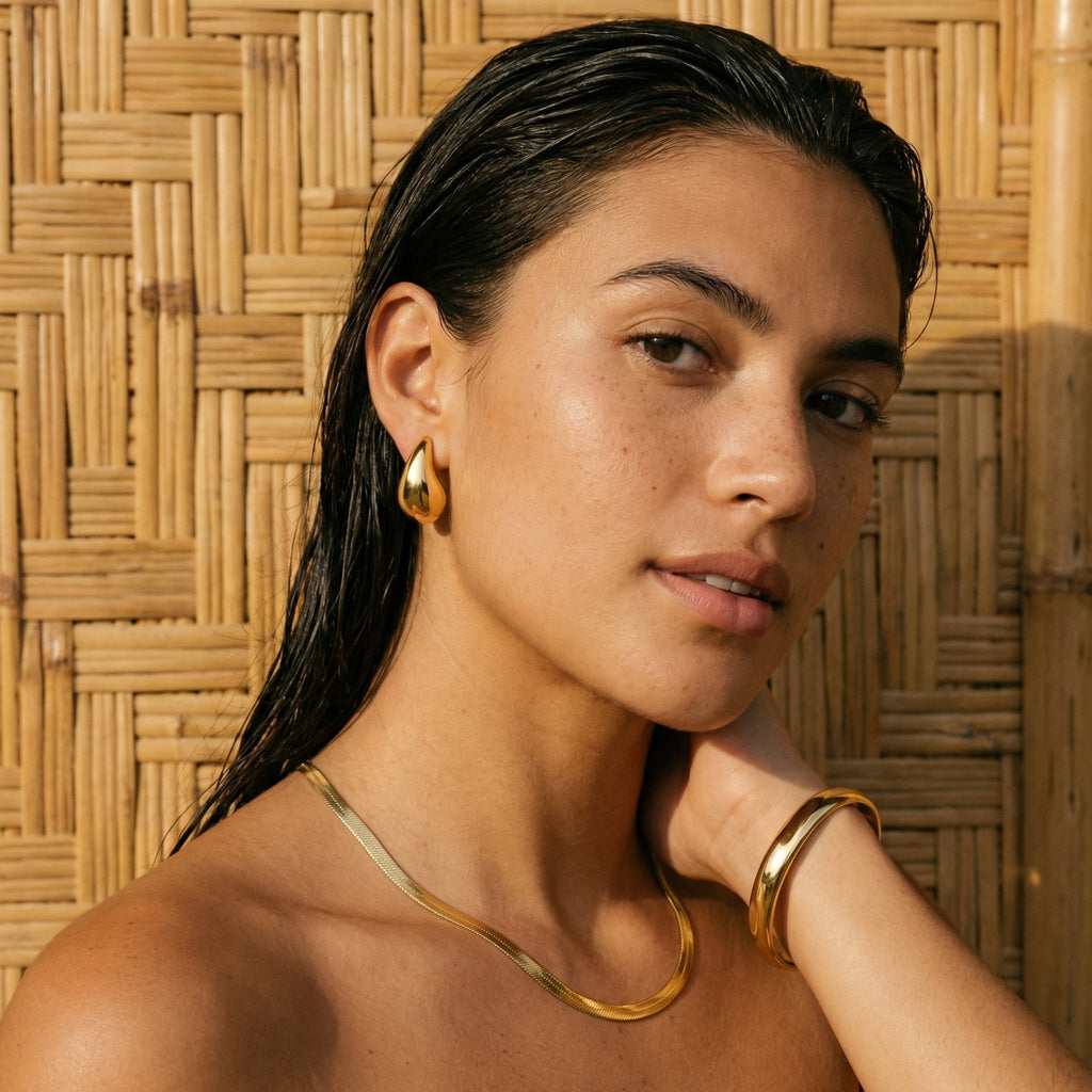 Sera Water Drop Statement Earrings