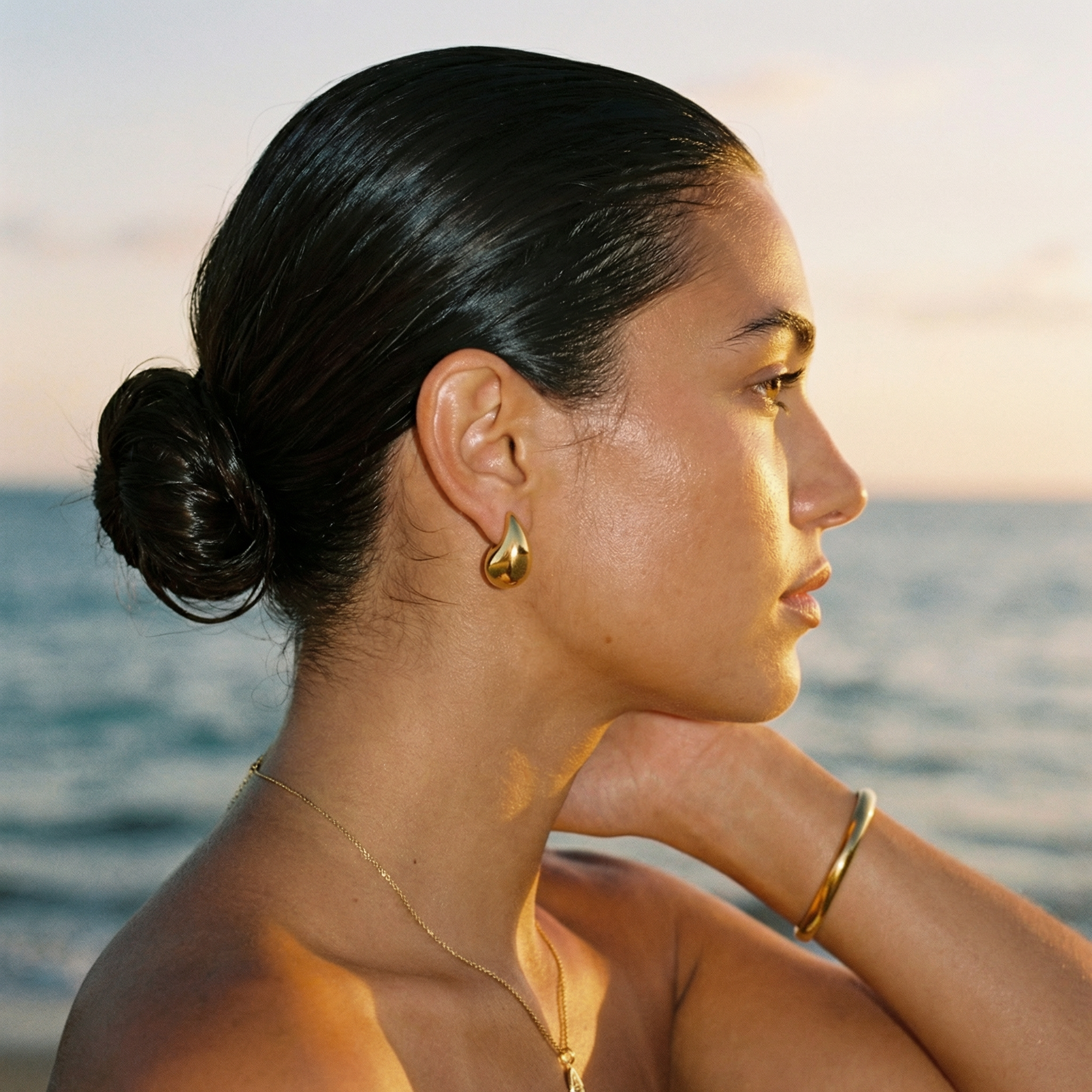 Sera Water Drop Statement Earrings