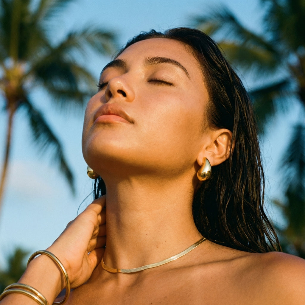 Sera Water Drop Statement Earrings